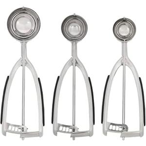 KitchenAid Cookie Dough Scoop Set, Set Of 3, Black