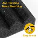 LBG Products Window Air Conditioner Foam Insulation Panels,AC Side Insulating Panel Kit,2 Pack,Black, 17in High x 9in Wide x 7/8in Thick