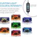 hygger Advanced LED Aquarium Light with Timer, 24/7 Lighting Cycle & DIY Mode, Full Spectrum Fish Tank Light for 24-30 in Freshwater Planted Tank