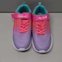 DREAM PAIRS Girls Shoes Kids Tennis Sparkle Ease Running Athletic Lightweight Sneakers for Little/Big Kids Toddler (Purple/Hot Pink), Size US 4