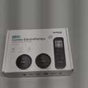 NURSAL Wireless TENS Unit Muscle Stimulator, Dual Host TENS EMS Machine for Pain Relief, 18 Modes 20 Intensity Remote Control Pulse Physical Electrotherapy for Back Shoulder Pain (2 Pads) (Black)