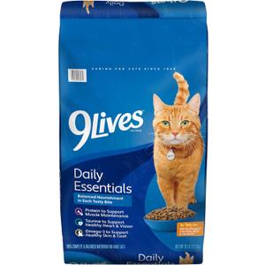 9Lives Daily Essentials Dry Cat Food, 28 Pound Bag (EXP 10/23/27)