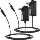 2 Pack HZHFCB 24V Power Supply Adapter 24 Volt 2A Power Supply AC to DC Converter Transformer Input AC 100-240V 50-60Hz and Output DC 24V with 5.5x2.5mm Tip for LED Strip 3D Printer CCTV System.