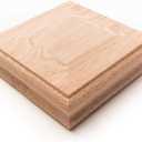 Classic Red Oak Newel Post Cap Will fit Over 3 12 x 3 12 Post (Interior)