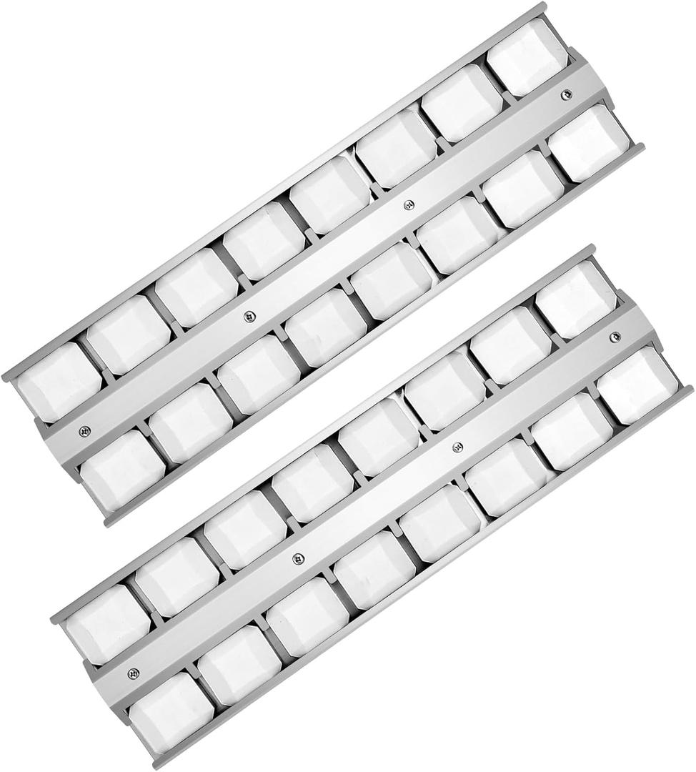BBQ Grill Briquette Tray for Twin Eagles TEBQ36G-B, TEBQ36R-B,Wolf OG36, Ceramic Briquettes Grill Heat Plates Heat Shield Gas Grill Replacement Accessories (silver 2)