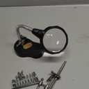 Desktop LED Lighted Magnifying Glass Soldering Station, mlogiroa Adjustable Helping Hands Magnifier 2.5X 7.5X 10X Magnifying Glass Magnifier Station with LED Light and Alligator Clips for Soldering