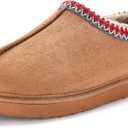 Slippers for Women Platform House Slippers Indoor and Outdoor Cozy Memory Foam Anti Slip Mini Boots (8, Chestnut)