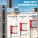 Professional Volleyball Net Set Outdoor Heavy Duty for Backyard Portable, Regulation Size 32’ x 3’