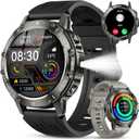 Smart Watch for Men Fitness Tracker: Waterproof Make Answer Call Running Digital Mens Watches Military Smartwatch Android Phone iPhone Samsung Compatible SpO2 Sleep Heart Rate Monitor Step Pedometer