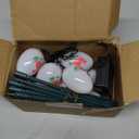 Solar Easter Egg Lights Outdoor Decorations 8 Modes Waterproof Garden Path Lights for Yard Decoration with 10 Eggs