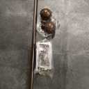 Hermosa 48-86 Inch Adjustable Curtain Rod Set, 5/8 Inch Diameter in Walnut