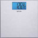 Taylor Digital Scales for Body Weight, Highly Accurate 400 LB Capacity, Unique Blue LCD, Auto on and Off Scale, 11.8 x 11.8Inches, Stainless Steel