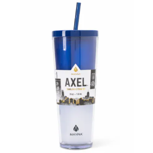 Manna Axel Tumbler Plastic 24oz Blue