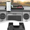 Hoolcar Phone Holder Mount Dash Multi-Mount Phone Bracket with Storage Box Compatible with Ford F150 Raptor 2009-2014, Interior Accessories