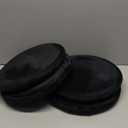 4 Pcs Round Memory Foam Chair Cushion 13'' Round Bar Stool Cushion Soft Memory Foam Anti Slip Seat Lumbar Support Pillow Home Decor Christmas Winter Gift for Bar Kitchen Living Room(Black)