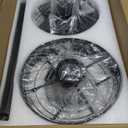 Asyko Crystal Ceiling Fan Fandelier with Lights - Modern Outdoor Fans with Remote ControlNoiseless DC Motor, Retro/Farmhouse Lighting, Dining Room Living Room (62")