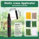 Mini Static Grass Applicator Flocking Kit - 3-5mm, Four Colors 6 Grass ABS Applicator with Anti-Slip Handle for DIY Model Scenery, Sand Table, Train Diorama, Wargame Terrain Crafting