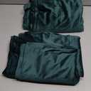 SimpleHome Dark Green Velvet Curtains 84 Inches for Living Room, Rod Pocket Luxury Blackout Velvet Curtains Thermal Insulated 2 Panels Room Darkening Drapes, W52 x L84