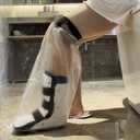 Cast Covers for Shower Leg, Waterproof Cast Cover for Showering, Cast Protector for Shower Leg Adult, Shower Boots for Foot After Surgery, Knee, Ankle, Foot (Diameter - 7.9")