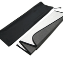 Front Car Windshield Sun Shade Compatible with 2015-2020 Ford Mustang | Custom Fit Visor Accordion Fold Style Sun Protector | Silver & Grey 1-pc Set | SS-111