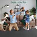 VallisCo Carpet Tile 20 Pack 24 X 24 Self Adhesive Carpet Floor Tiles Anti-Slip Squares Peel and Stick Floor Tile DIY Installation for Bedroom(Black)