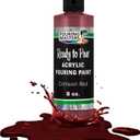 POURING MASTERS Crimson Red Acrylic Ready to Pour Pouring Paint - Premium 8-Ounce Pre-Mixed Water-Based - for Canvas, Wood, Paper, Crafts, Tile, Rocks and More, 8 Fl Oz (Pack of 1)