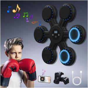 COMAYJOHN New Intelligent - Professional Music Boxing Machine,Large Size Intelligent Bluetooth Wall-Mounted Boxing Equipment, Boxing Music Workout Machine, Suitable for Adults and Children.