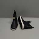 HISEA Kid's Deck Boots Waterproof Lightweight Ankle Rain Boots for Boys Girls Rubber Boots Non-slip Child Rain Shoes (8 Toddler, Grey)