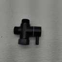 Sneatup Solid Brass 3-way G1/ 2 Shower Diverter (Matte Black)