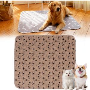 Puppy Pads with pheromones, 2026 Upgraded Washable Puppy Pads for Dogs & Cats, Pee Pad - Leak & Odor Waterproof, Non-Slip Base, Easy to Clean & Reusable (Brown-A, S: 15.7"  23.6")