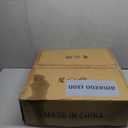 20 Inch Boho Rattan Fandelier, Semi Flush Mount Caged Bladeless Ceiling Fan with Light & Remote, Low Profile/6 Speed/Timer/3 CCT/Quiet/Reversible DC Motor, for Bedroom Living Room Kitchen