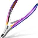 MR.GREEN Cuticle Nippers Gorgeous Colorful Cuticle Scissors Nail Manicure Clippers Trimmer Dead Skin Remover Cutters Beauty Tool (Colored Titanium)