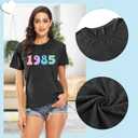 in My Forties Era Shirt for Women 41th Birthday Shirt Birthday Party Short Sleeve 1985 Shirt Birthday Gift Tee Top (XX-Large, Grey)