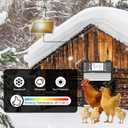 Automatic Chicken Coop Door, Smart TUYA APP Controlled, WiFi Enabled, Door Status Detection, Solar Powered, Anti Pinch, Auto Chicken Door with Timer & Light Sensor, LCD Display, 5 Modes