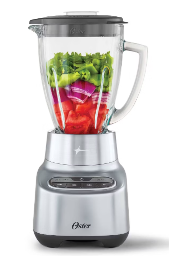 Oster 6 cups Jar Blender Food Processor 2-in-1 One Touch Glass Speeds