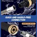 2026 Upgraded Jet Nozzle Power Washer for Garden Hose, Includes 2 High-Pressure Nozzles and Quick Connectors | Hydro Jet High Pressure Washer Tools