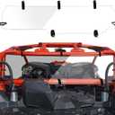 Kemimoto X3 Rear Windshield Compatible with Can Am Maverick X3 and Max 2017-2025 PC Heavy Duty Hard Full Back Window Windscreen Scratch Resistant UTV Accessories Clear