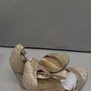 DREAM PAIRS Women's Chunk Low Heel Pump Sandals, 7,5