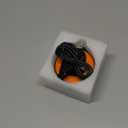 3-in-1 Portable Carbon Monoxide Detector for Travel, Portable Travel CO Detector Rechargeable CO Alarm with Temperature & Humidity Display, Travel Carbon Monoxide Detectors for RV, Camping (Orange)