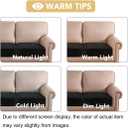 H.VERSAILTEX Velvet Stretch Couch Cushion Cover Plush Cushion Slipcover for Chair Loveseat Sofa Cushion Furniture Protector Seat Cushion Sofa Cover (3 Piece Sofa Cushion Covers, Black)