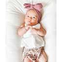 Niceye Handmade Baby Headbands Soft Stretchy Nylon Hair Bands with Bows for Newborn Infant Baby Toddler Girls