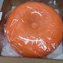 Orange Mushroom Lamp, Mid Century Modern Table Lamp for Bedroom, Minimalist Mushroom Decor Bedside Small Lamps, 2700K(Bulb Included, Plug Powered)