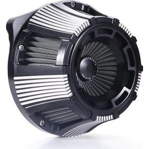 High-Flow Exposed Air Cleaner Intake Kit for Harley-Davidson, Fits Sportster, Dyna, Softail, Touring & M8 Air Filters (Contrast Cut, Fitment B : 93-15 Softail&Dyna,01-07 Touring)