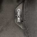 CHICME Women's Jacket Button Down Bomber Jackets Spring Fall Coat Casual Long Sleeve Loose Jacket Size L Black