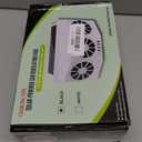 Solar Powered Car Ventilator, Solar Exhaust Fan Car Air Purifier Ventilator Radiator Cooling Fan Black