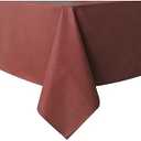 Sancua 100% Waterproof Rectangle PVC Tablecloth - 60 x 120 Inch - Oil Proof Spill Proof Vinyl Table Cloth, Wipe Clean Table Cover for Dining Table, Buffet Parties and Camping, Carmine Red