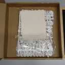 Felt Letter Board, 10x10 inches, Changeable Wooden Message Board Sign, Wood Frame, Wall Mount, with Display Stand (Black)