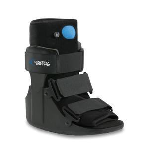 United Ortho Short Air Cam Walker Fracture Boot, Small, Black