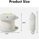 CoocooBaby Portable potty seat for toddler travel, Portable toilet for kids with Potty Liners, Travel Bag, Foldable Car Potty for Toddler (Penguin)