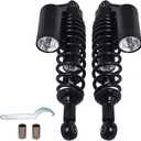 LABLT Universal Motorcycle Air Shocks Absorber 340 mm 13.5 Inch Rear Suspension Damper Replacement for Honda Yamaha and Most 150cc-750cc Sport Bikes, Dirt Bikes, Go-kart and Moped Quad